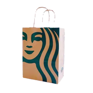 星巴克小拎袋經典女神Logo禮品紙袋環保節日送禮袋子簡約款手提袋