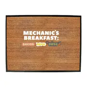 Mechanics Breakfast - Funny Novelty Doormat Man Cave Floor mat