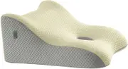 ＫＬＫＣＭＳ Bed Wedge Pillow Face Down Pillow Versatile Soft Prone Pillow Bed Pillow for Chin and Neck Support Sleeping Apartment Home, Beige Light Gray