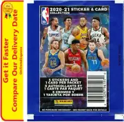 20 PACKS 2020 2021 Panini NBA Basketball Stickers & Cards Sealed Pack NEW