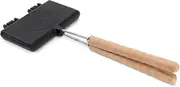 PETROMAX 13785 Double-Sided Frying Pan for Outdoor Camping Waffles Waffle Iron