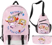 [OmobY] 3pcs/Set La-nkyB-oxes 3D Satchel School Backpack Pencil Bag Messenger Bag