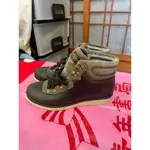 「 二手鞋 」 TIMBERLAND 女版高筒休閒鞋 US6.5（黑灰）鐵2-6