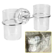 Suction Cup Holder Toothbrush Holder Bathroom Stainless Steel With Cups