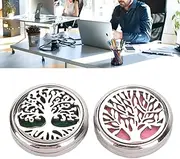 [OKJHFD] Essential Oil Diffuser,Aromatherapy Diffuser Locket 4 Women Jewellery Mum,Brooches Stainless Steel Lightweight Hollow Out Tree Shape Washable Locket Perfume Diffuser