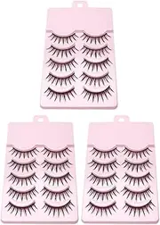 Mikinona 15Pairs Eyelash Extensions of Long Thick Cross Sectioned Lashes for Makeup for Parties Cosplay and Daily Wear for Salon Use