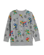 Chaser Boys' Comfy Long Sleeved Printed Pullover Tee - Little Kid, Big Kid