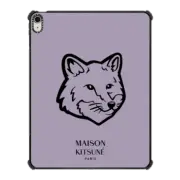 iPad Air 13-inch (M2/M3) iPad Impact Case Maison Kitsuné Bold Fox Head Wisteria Purple Tablet Case