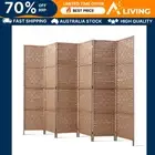 6 Panel Room Divider Screen 245x170cm Woven Natural Privacy Partition Home 6P-NT