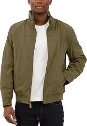LONDON FOG Men's Microfiber Bomber Jacket