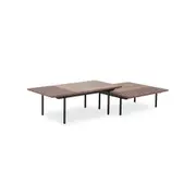 Modern Furniture TOZZI Nest of Tables - Walnut & Black