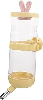 Kisangel Hanging Drinking Fountain Water Bottles Puppy Water Feeder Pet Fountain Water Bowl Drinking Water Kettle for Dogs Drinking Water Feeder Small Animal Water Feeder Plastic