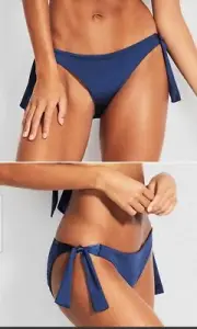 Seafolly Blue Bikini Bottom Size 12