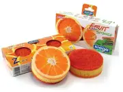 Siege 2 Sided Fruit Orange Design Sponges (2 Pk), 647