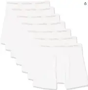 Calvin Klein Men's Underwear Cotton Classics 7-Pack Boxer Brief, White, XL