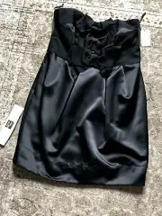 Black SAKS FIFTH AVENUE PHOEBE COUTURE Wedding Formal DVF Dress NWT 10 12 $330