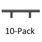 *10-Pack* GlideRite 3 in. Oil Rubbed Bronze Solid Handle Bar Pulls (5000-76-ORB)
