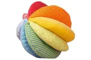 HABA Rainbow Fabric Ball - Machine Washable Baby Sensory Toys - Ideal Baby Toy, Tummy Time Toys Baby Teething Toys, 6 Months up