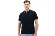 Liverpool FC Mens Polo Shirt Cotton LFC Soccer Football - Navy - S