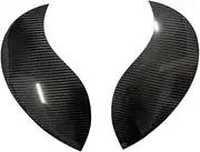 Real Dry Carbon Fiber Car Headlight Eyebrows Cover Front Angry Eyelids Compatible For MINI F54 CLUBMAN F57 CABRIO 3 Doors F55 F56