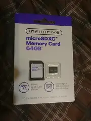 1pcs 64gb INFINITIVE Micro SDXC + adapter Flash Memory Card SD