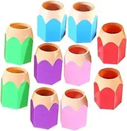 COOPHYA 10pcs Pencil Holder Pen Holder Cute Pen Containers Pen Organizer Storage Crayon Storage Containers Pencil Dispenser for Classroom Pen Cups Crayon Holder Cosmetic Brush Holder