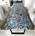 Blue Agate Countertop, Agate Dining Table, Stone Coffee Table for Restaurant Dec