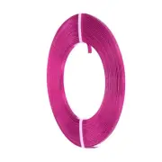 Flat Jewelry Craft Wire, 3mm 18 Gauge Aluminum Craft Wire Rose Red