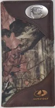ZEP-PRO South Carolina Gamecocks Roper MOSSY OAK CAMO Leather Wallet ONLY NO BOX