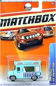 Matchbox 2010 Ice Cream Van (blue), City Action # 63/100, 1:64 Scale.