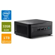 Asus NUC 12 Pro Mini PC System, i7-1260P, 32GB RAM, 1TB NVMe SSD, Tall Kit