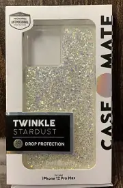 Case-Mate Apple iPhone 12 Pro Max Twinkle Stardust Glitter 10ft Drop