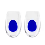Silicone Gel Insoles Height Increase Foot Orthotic Arch Support Heel Pads Blue