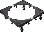 CANIGHT Stainless Steel Telescopic Storage Rack Mobile Refrigerator Base for Washing Machine Dryer Stand