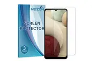 [Set of 3] Samsung Galaxy A12 Ultra Clear Screen Protector Film by MEZON Case Friendly, Shock Absorption (A12, Clear)