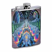 Abstract Cosmic E1 Flask 8oz Stainless Steel Hip Drinking Whiskey