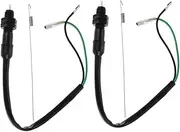 PLAFOPE 2 Wire Rear Brake Light Switch for Motorbike Foot Brake Stop Light Switch Wire Kit