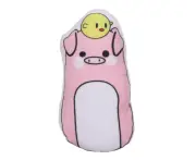 Catnip Chew Toy Animal Shaped Plush Catnip Filled Toys Interactive Bite Teething ToyPink Pig