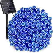 Solar Christmas Lights, 22M 200 LED 8 Modes Solar Lights Outdoor String,Waterproof Solar Fairy Lights for Xmas Tree, Patio, Home, Holiday, Party,Outdoor Christmas Decorations, Garden Lights (Blue)