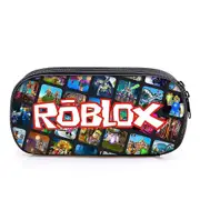 Kids boys girls roblox game 3d printing large capacity pencil case zipper pencil bag stationery bag student back to school E
