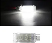 Wivplex 2PCS Red Courtesy Door Trunk Footwell Golve Box Light Lamp, for Skoda, for Fabia, for Octavia, for Roomster, for Superb Car Number Plate Light(White 1PC)