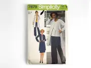 1977 SIMPLICITY 7879 SZ 12 SKIRT & TUNIC UNCUT SEWING PATTERN