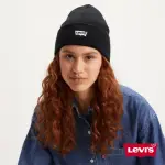 【LEVIS 官方旗艦】男女同款 毛帽 / 刺繡LOGO 黑 熱賣單品 77138-1028