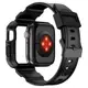 星圖適用于iwatch1234567se8s一體保護套手表帶運動個性潮新款apple watch硅膠碳纖維紋理ins風格iPhone手表