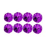 Aluminum Dice Tire Valve Caps Dustproof Car Truck Motocycle Bike Dice Wheel Cap