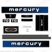 Fits Mercury 1978 9.8HP Outboard Engine Decals