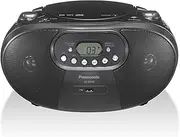 Panasonic Portable AM/FM Radio with CD Player, USB Playback and 3.5mm Headphone Output (RX-DU10GN-K)