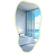 Vanity LED Irregular Shape Lighted Mirror Modern Frameless 50 cm x 100 cm