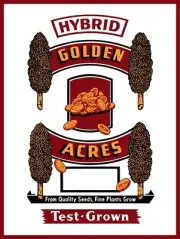 Golden Acres Hybrid Seeds NEW METAL SIGN: 12x16" Ships Free