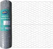 20GA Galvanized Hexagonal Poultry Netting Chicken Wire 24 inches x 150 feet x 1 inch Mesh